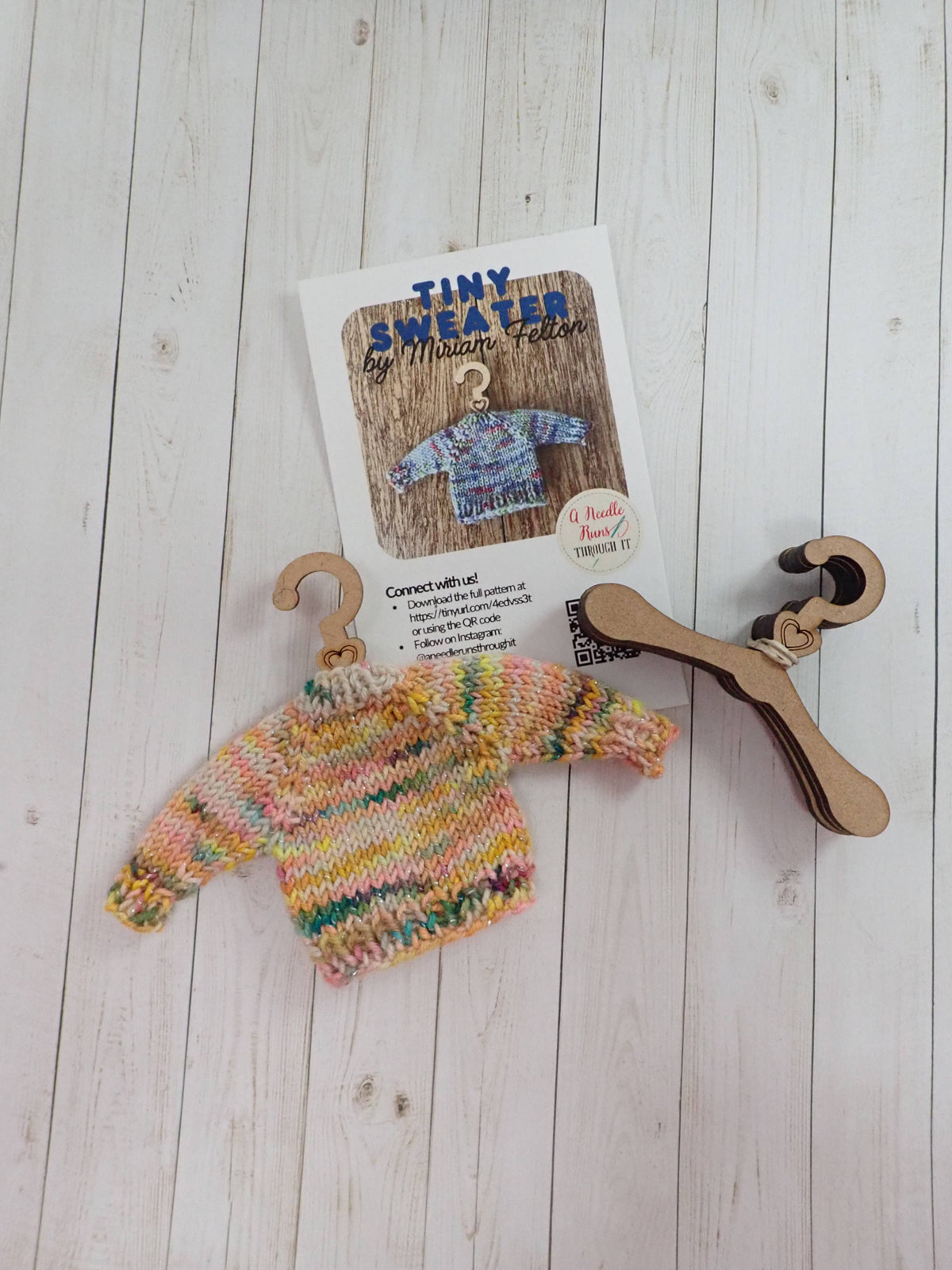 Tiny Wood Sweater Hanger Kit
