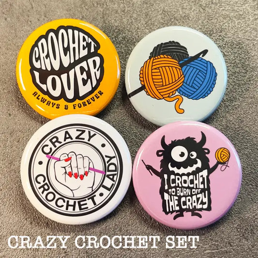 Love Yarn Button Pins