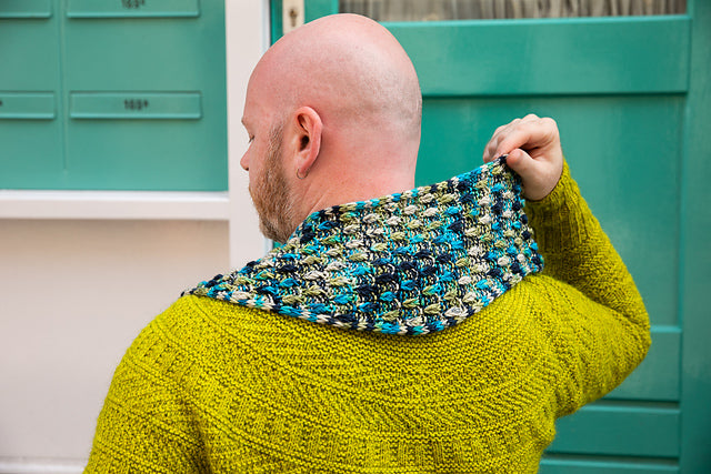 WestKnits' Dancing Droplet Skinny Scarf