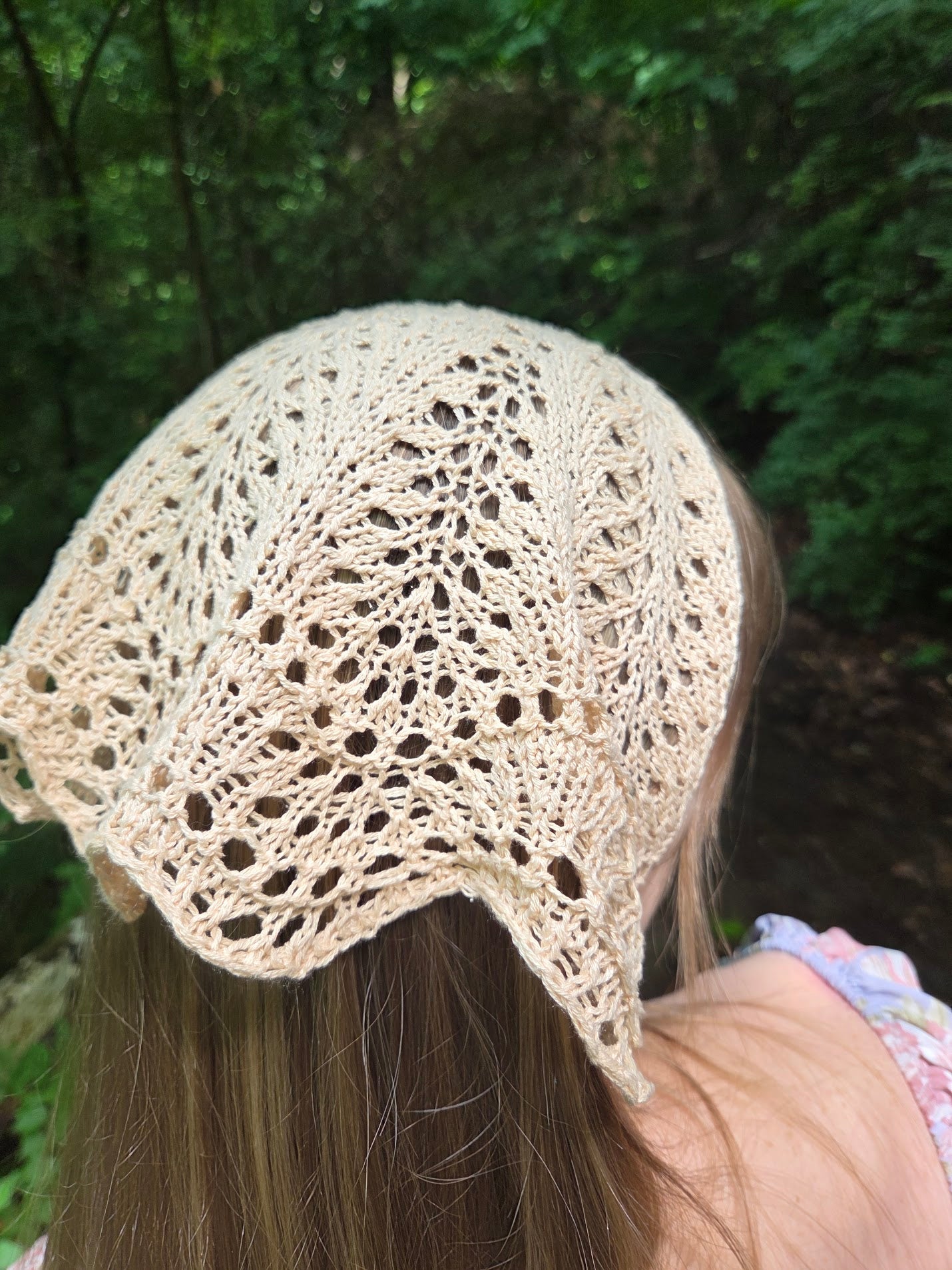 Ripple Head Scarf: Beginner Lace Knitting