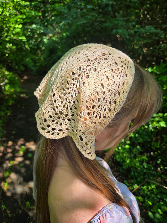 Ripple Head Scarf: Beginner Lace Knitting