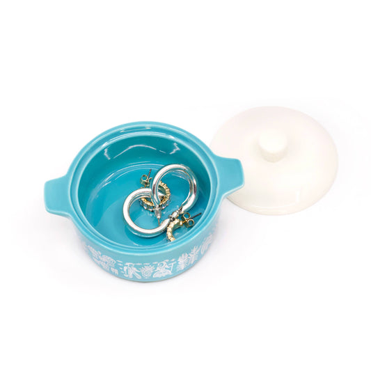 Pyrex-Inspired Ceramic Trinket Box
