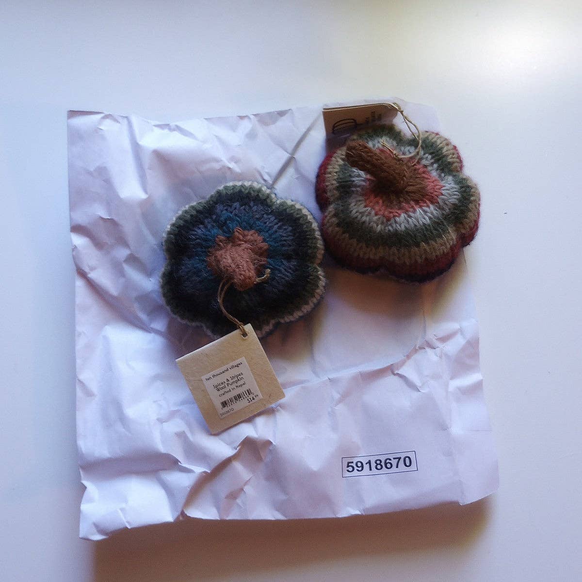 Spices & Stripes Wool Pumpkin