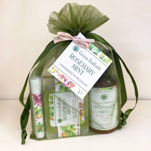 Rosemary Mint Organdy Gift Set