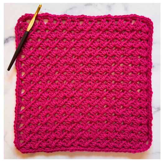 Crochet Amour Sampler - August Bias Granny Square