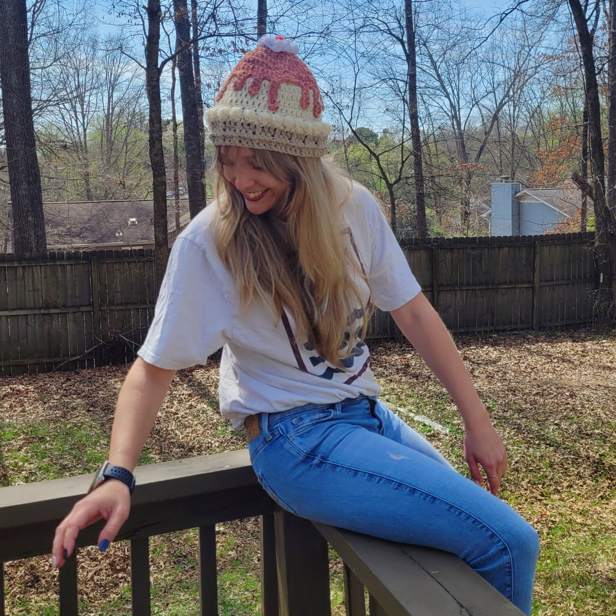 Ice Cream Beanie (Crochet)