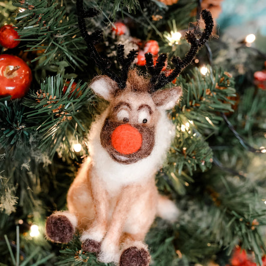 Sven the Christmas Reindeer (Felting)