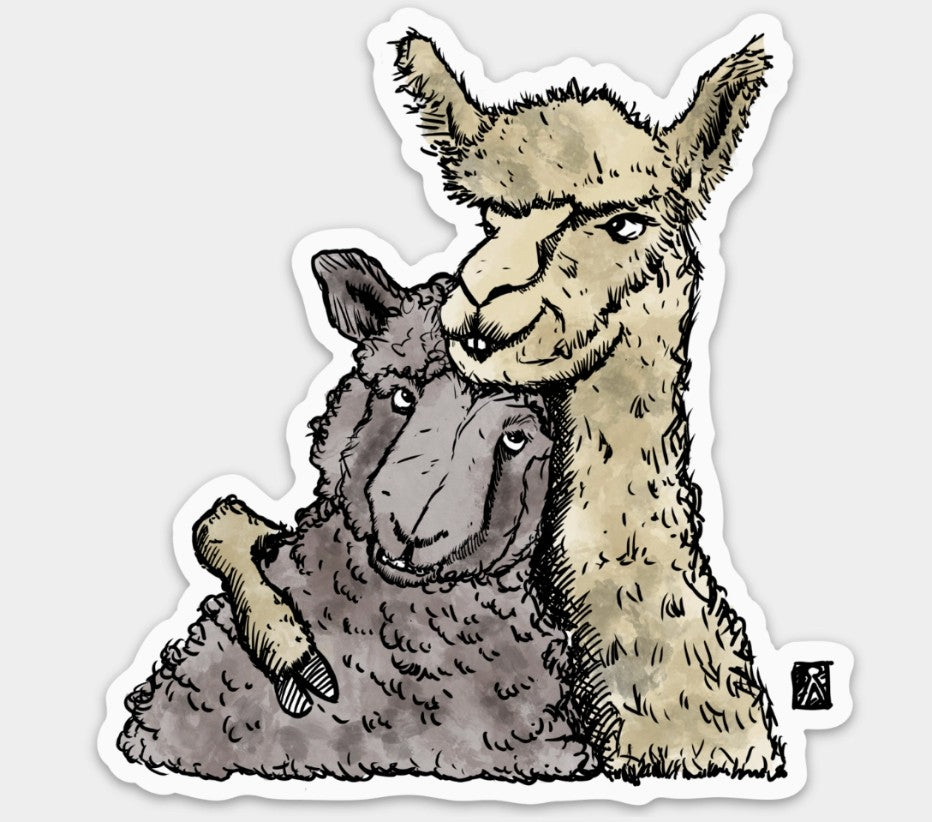 Sheep and Alpaca Stickers