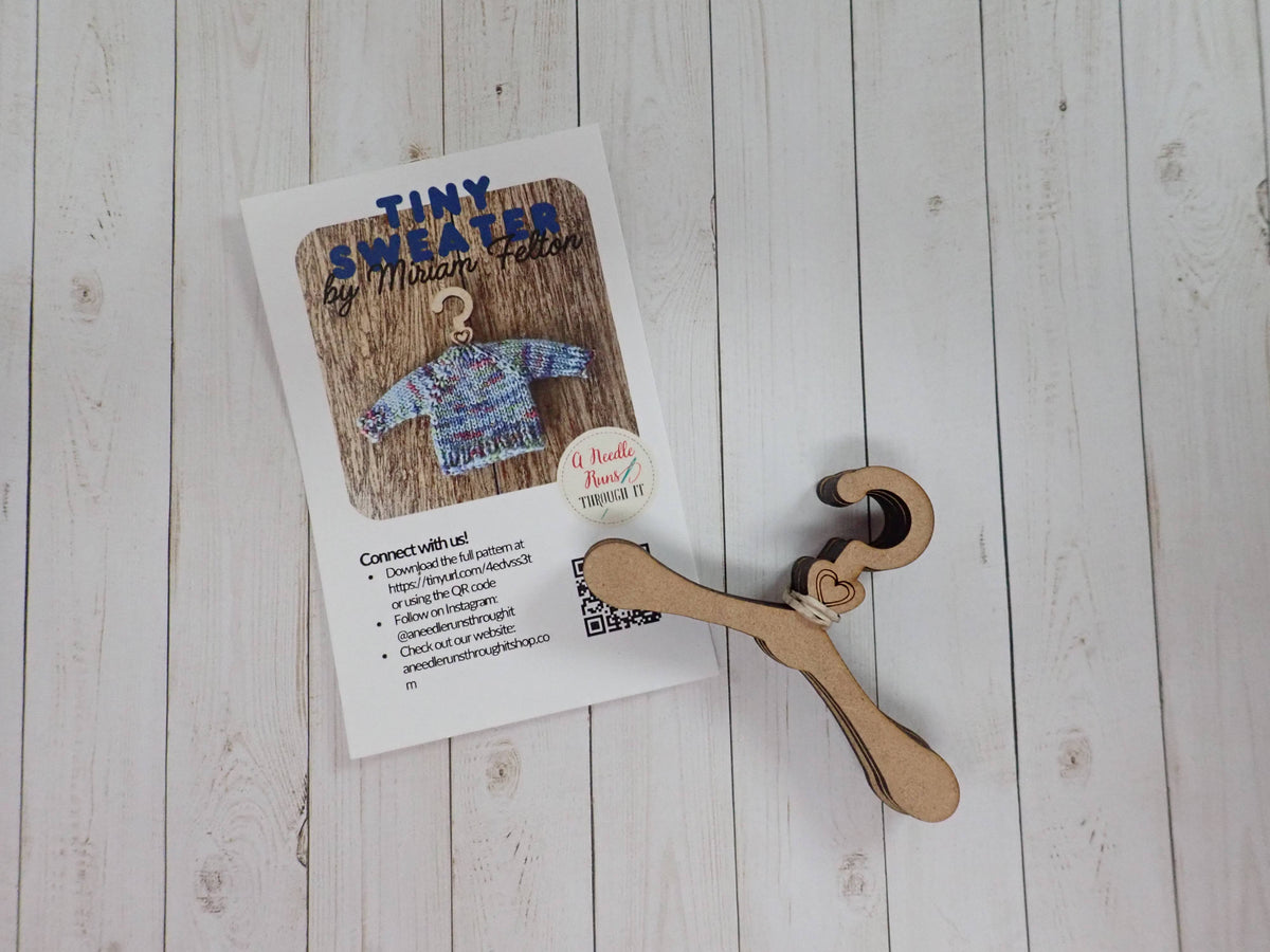 Tiny Wood Sweater Hanger Kit
