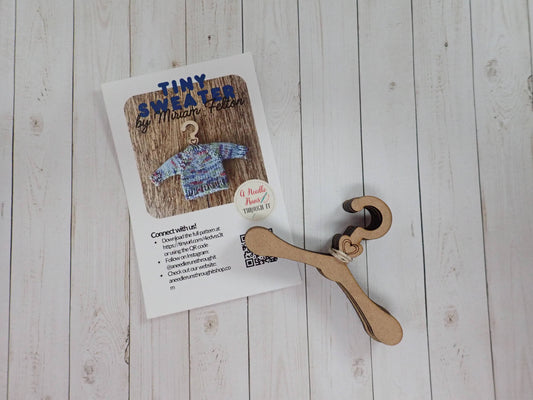 Tiny Wood Sweater Hanger Kit