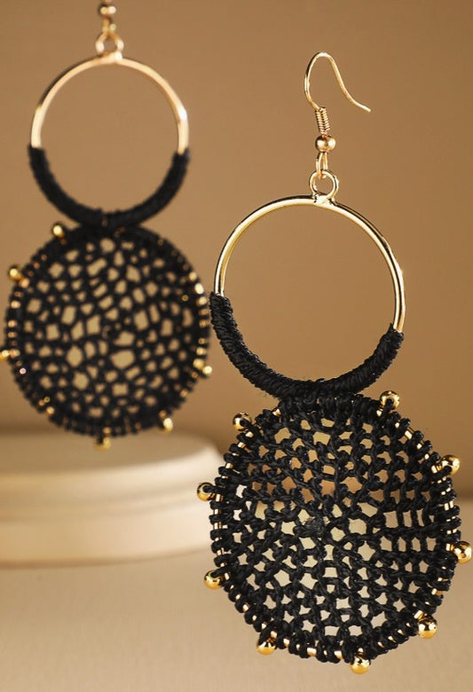 Rattan Knitted Earrings