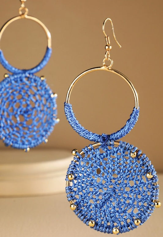 Rattan Knitted Earrings