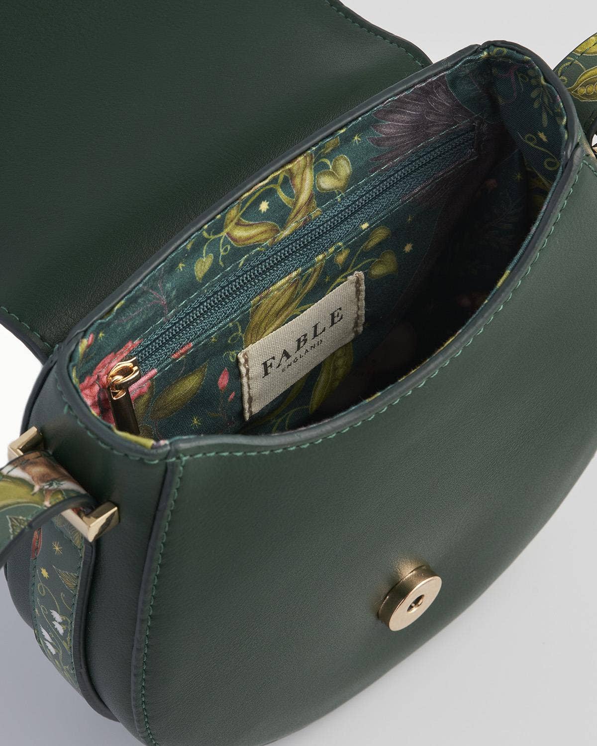 Into the Woods Green Saddle Purse - Fable