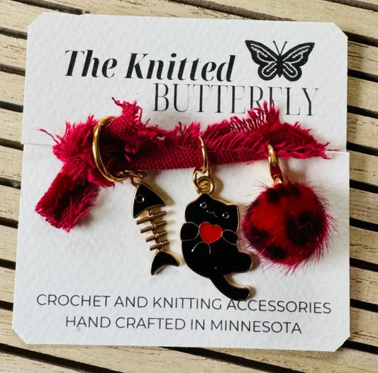 Cat Stitch Markers/Progress Keepers