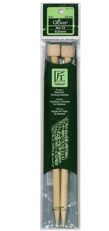 Clover Bamboo Straight Knitting Needle