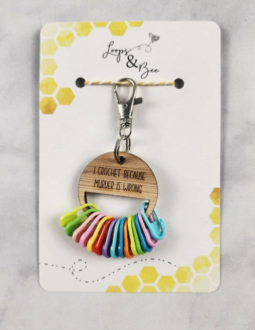 Stitch Marker Holder Keychain