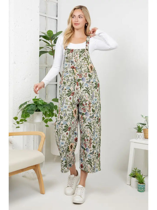 Vintage Floral Overalls