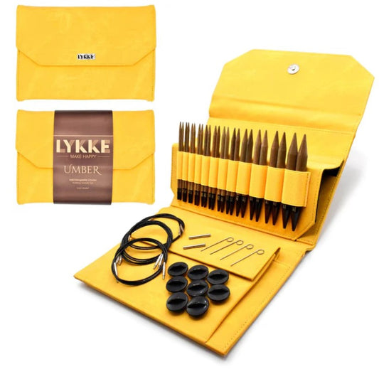 Lykke 5" Interchangeable Needle Set - Dandelion Umber