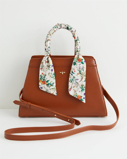 Pumpkin Tan Tote Purse - Fable