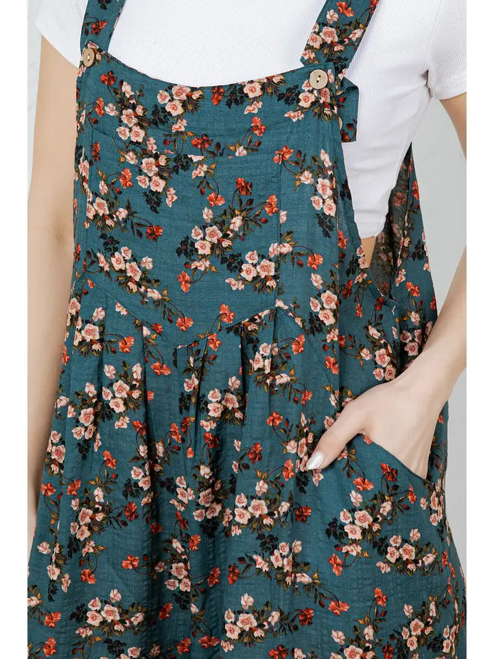 Floral Overalls