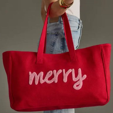 Canvas Holiday Tote