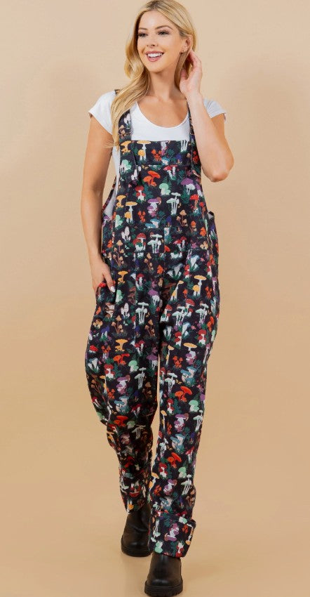 Garden of Mushroom Overalls