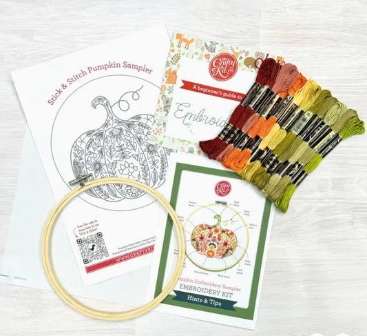 Pumpkin Sampler Embroidery Kit