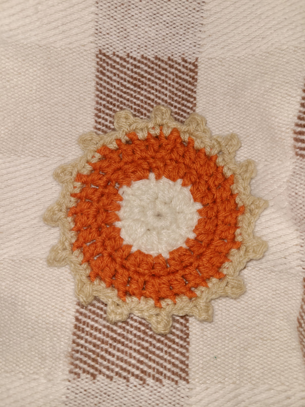 Crochet Pumpkin Pie Coaster Set
