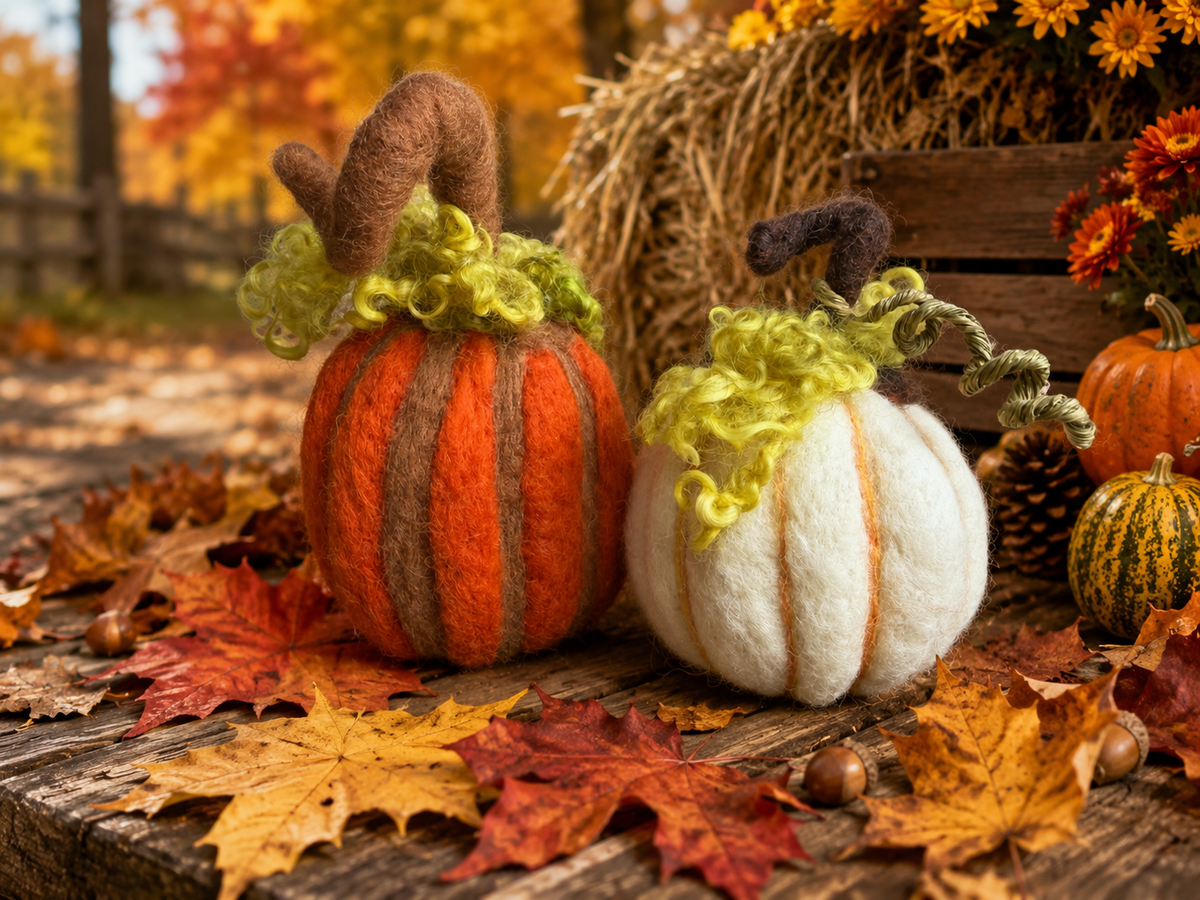 Wooly Pumpkin (Needle Felt)