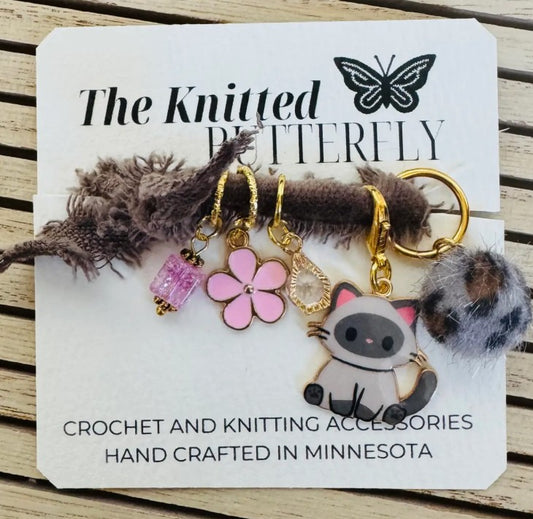 Cat Stitch Markers/Progress Keepers