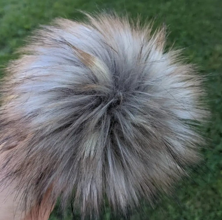 7" Faux Fur Pom Poms