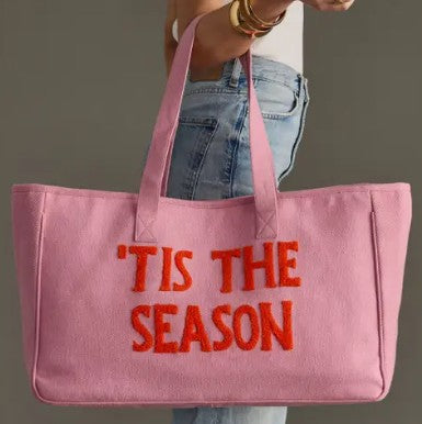 Canvas Holiday Tote