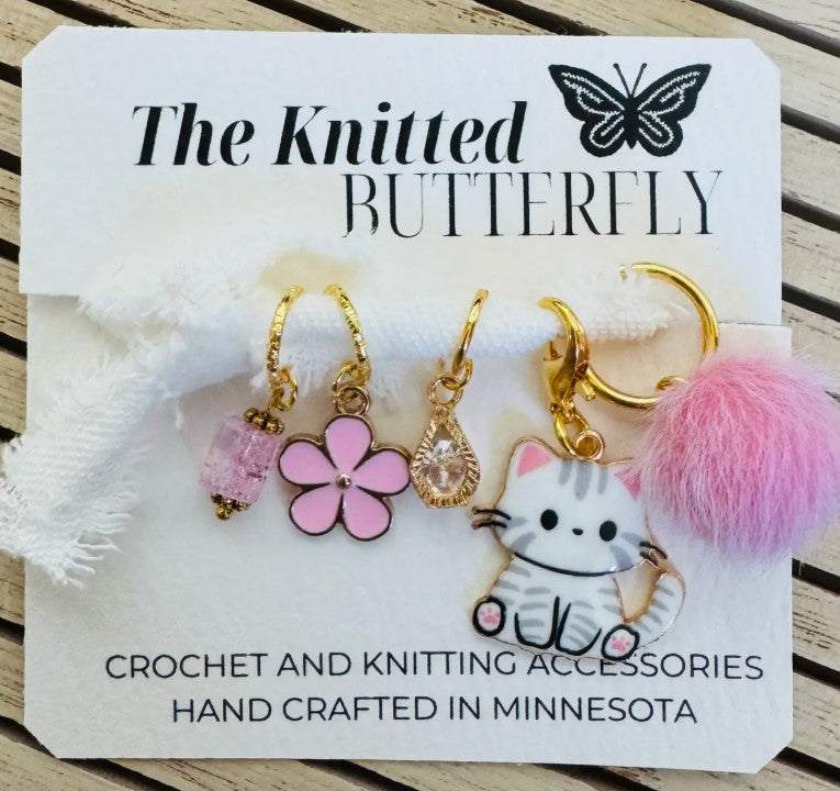Cat Stitch Markers/Progress Keepers