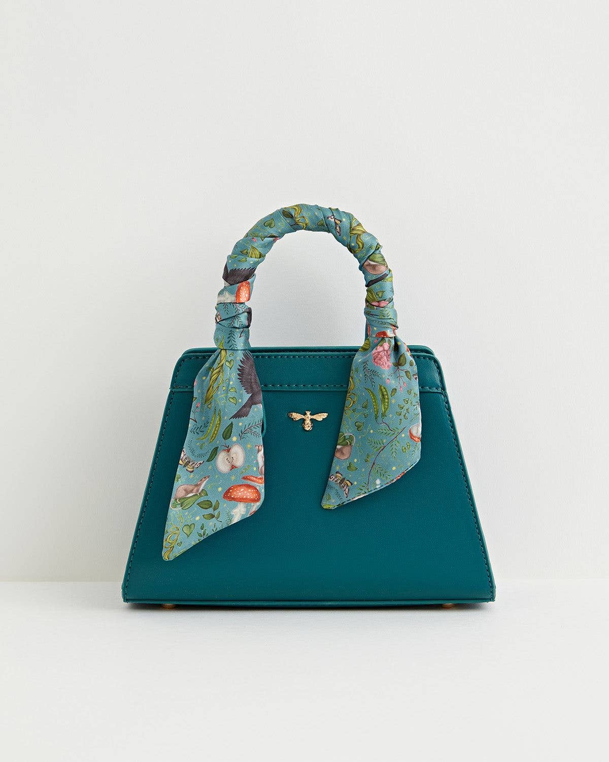 Catherine Rowe - Mini Structured Tote  - Teal