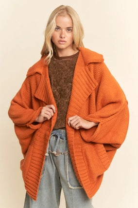 Open Front Long Cardigan
