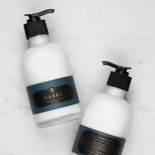 Hazel Lotion • Tobacco, Vanilla and Rose