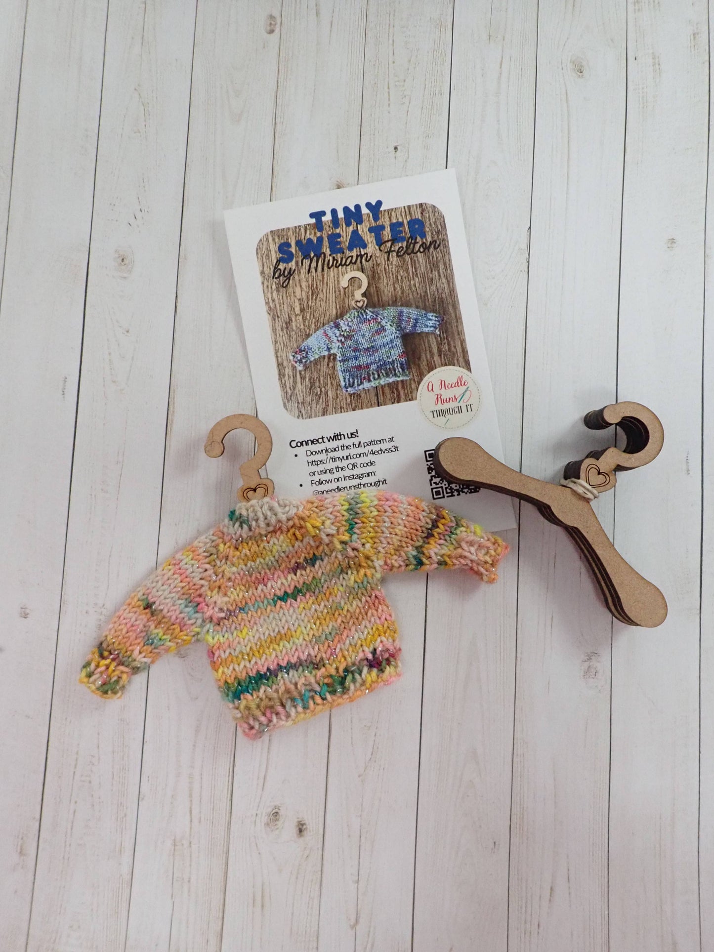 Tiny Wood Sweater Hanger Kit