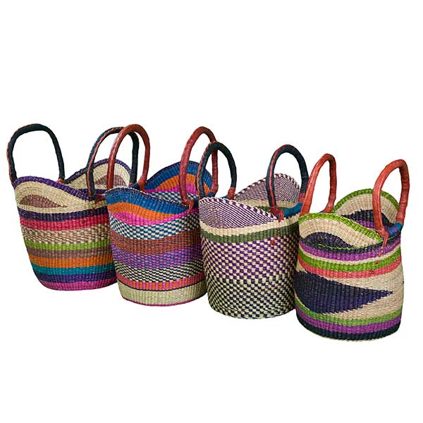 African Bolga Baskets: Medium Tote
