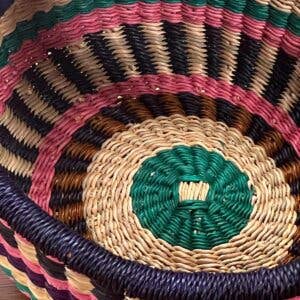 African Bolga Baskets: Mini w/Rubber Handle