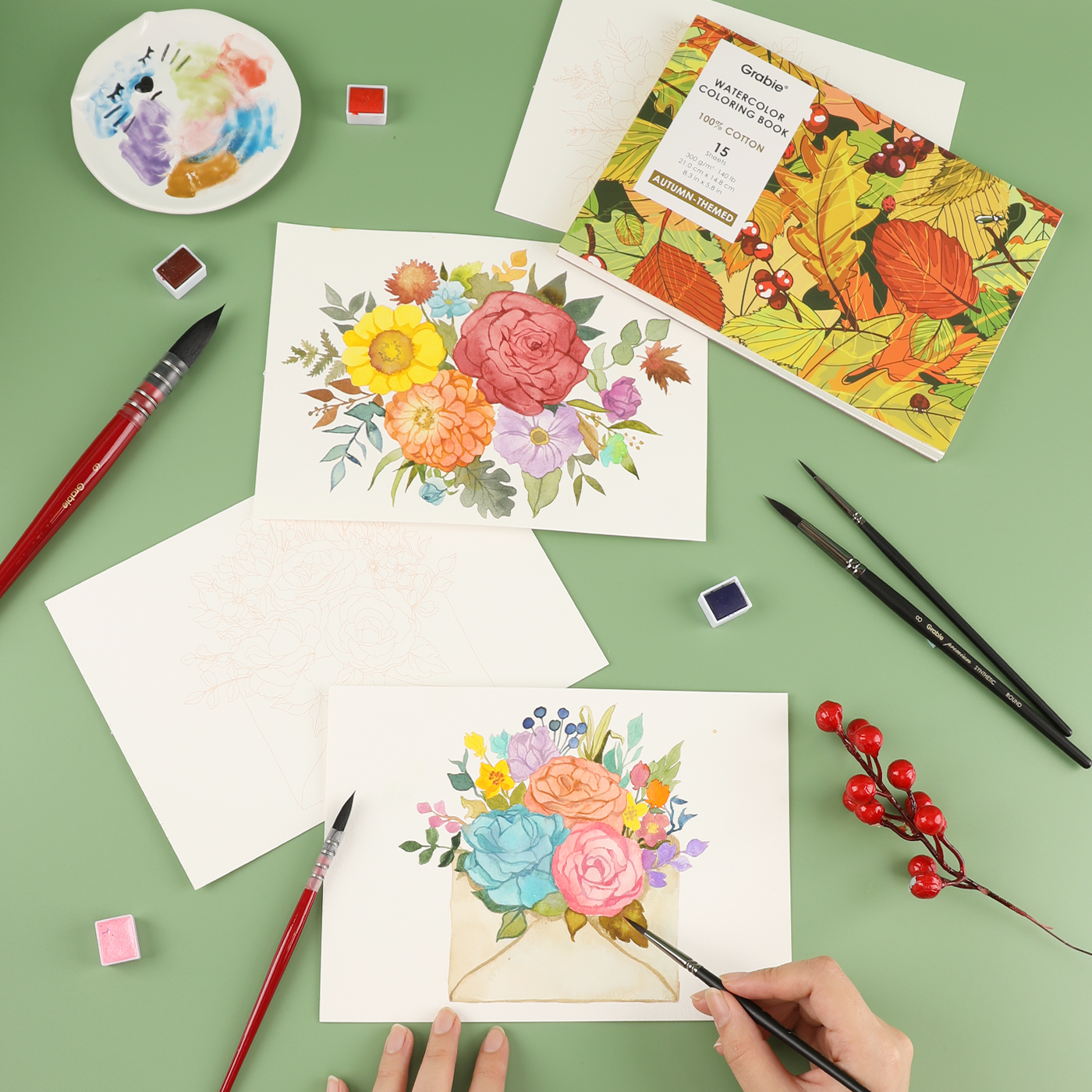 Watercolor Coloring Club Box