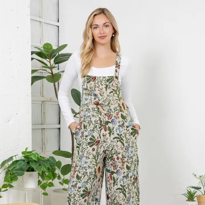 Vintage Floral Overalls