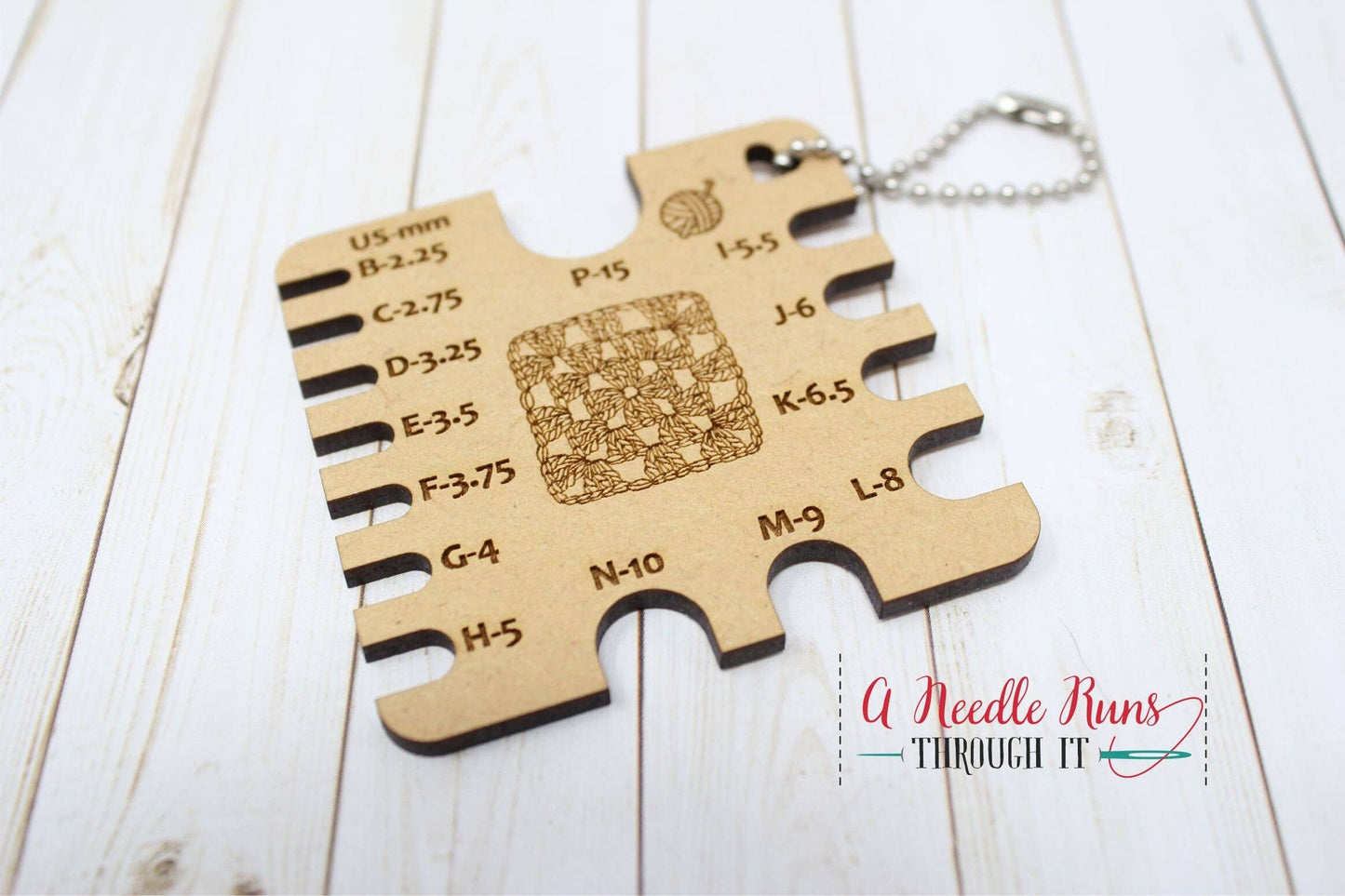 Crochet Hook Gauge Square