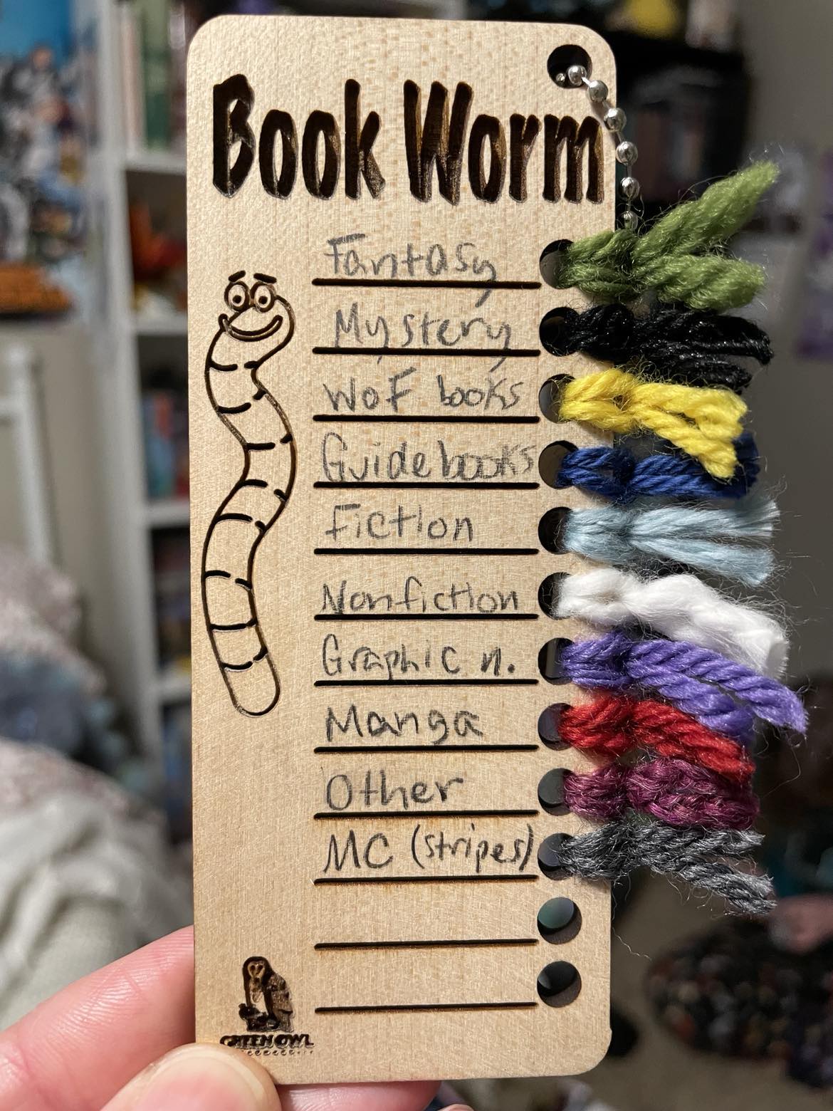 Wooden Temperature & Book Color Chart