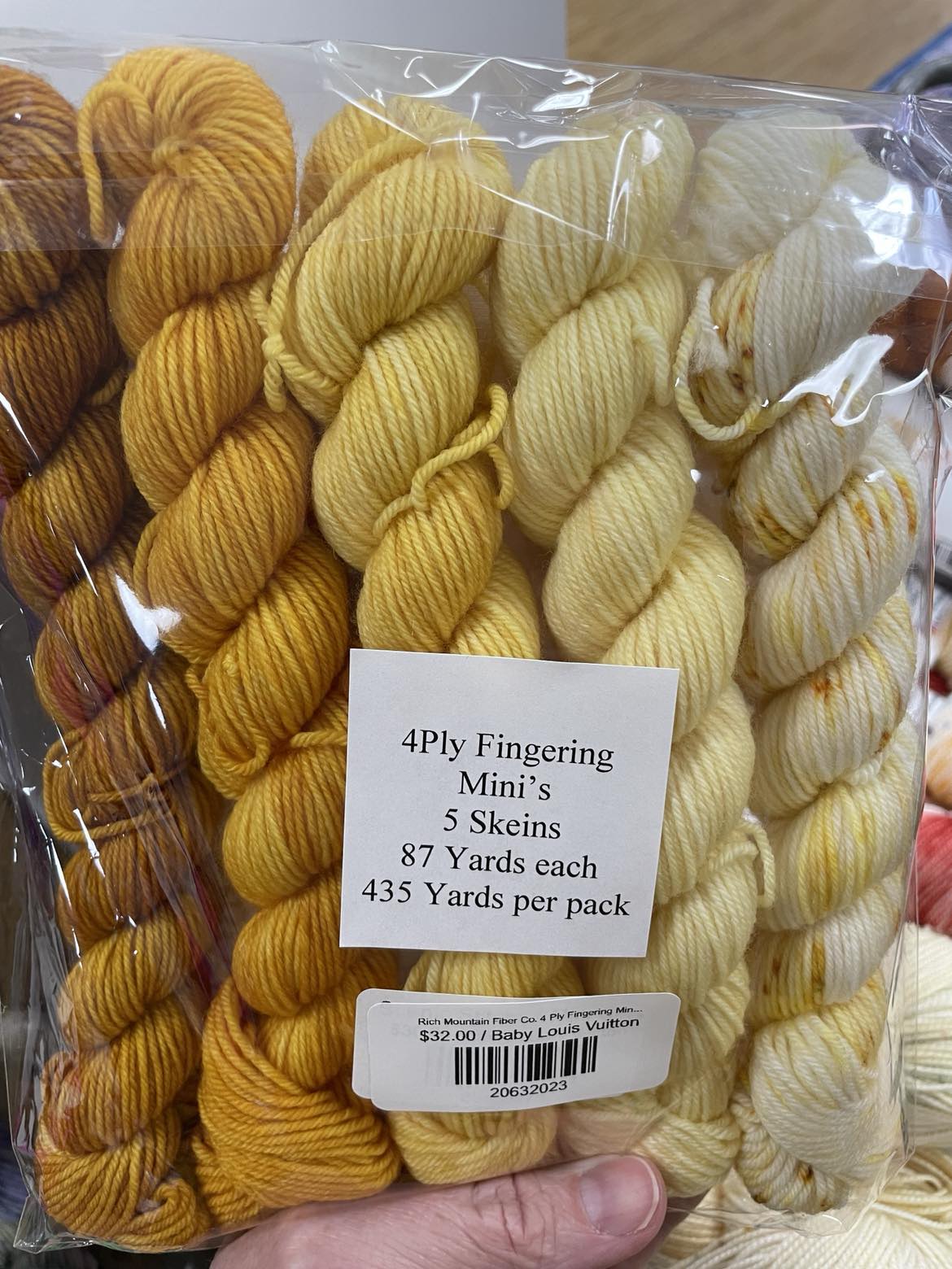 Rich Mountain Fiber Co. 4 Ply Fingering Mini Skeins