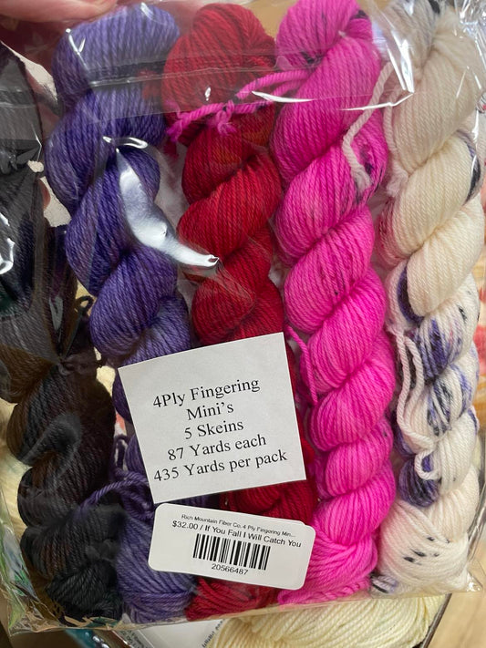 Rich Mountain Fiber Co. 4 Ply Fingering Mini Skeins