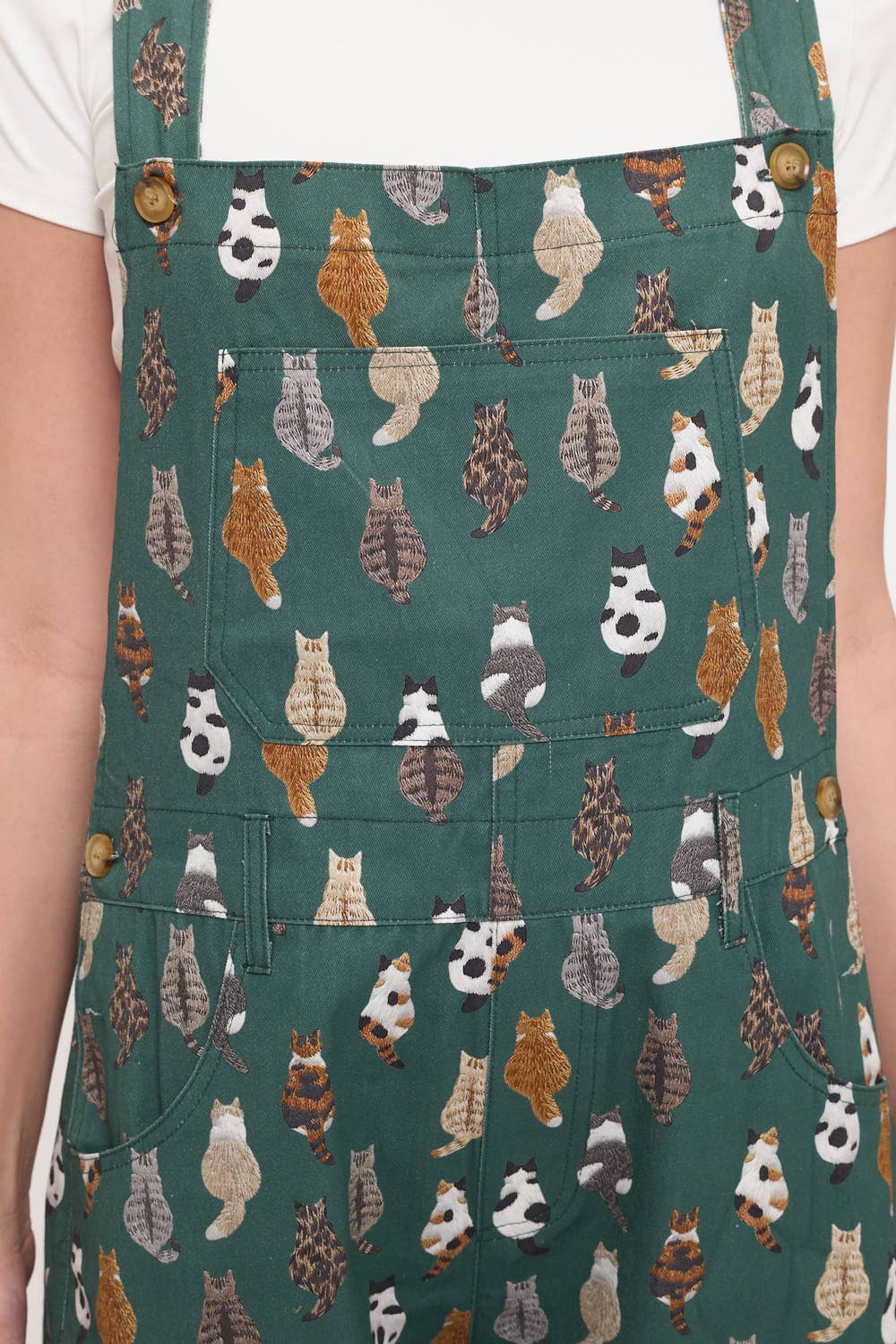 Whimsical Cat Tails Shortalls