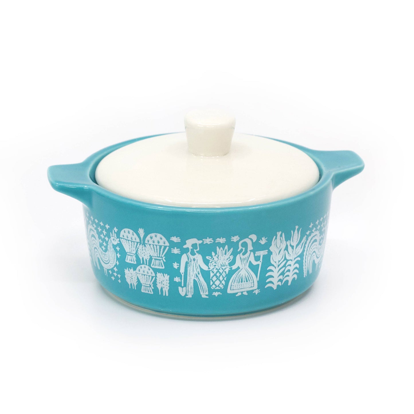 Pyrex-Inspired Ceramic Trinket Box