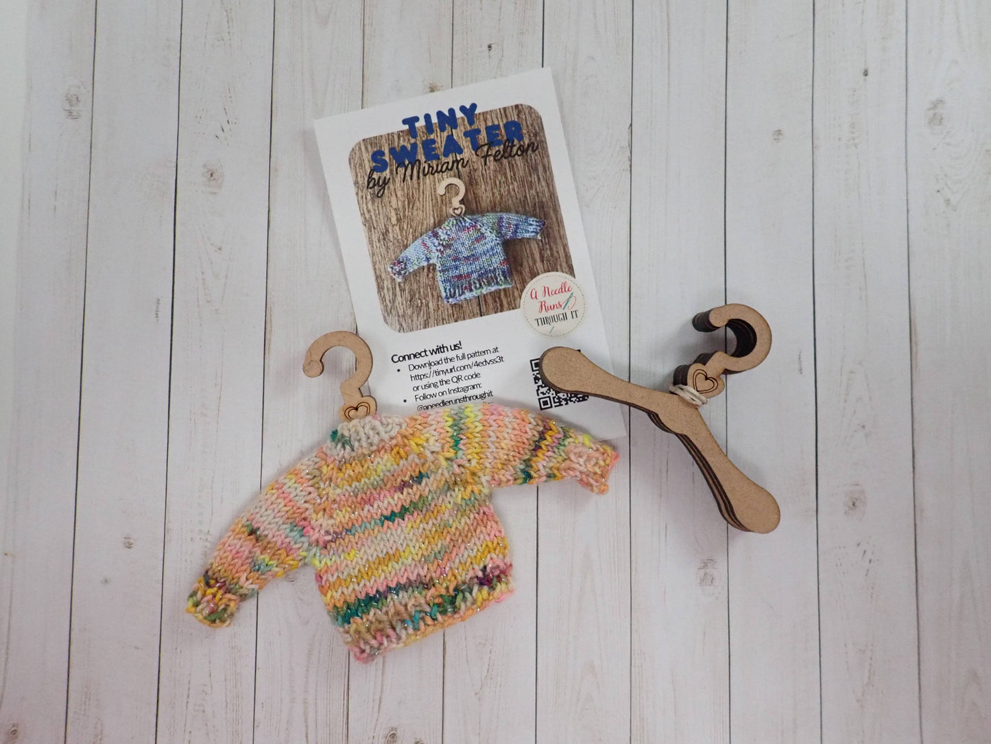 Tiny Wood Sweater Hanger Kit
