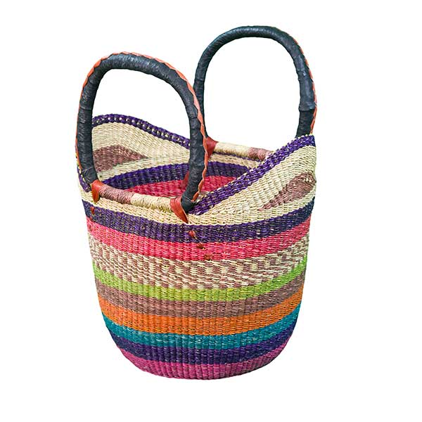 African Bolga Baskets: Medium Tote