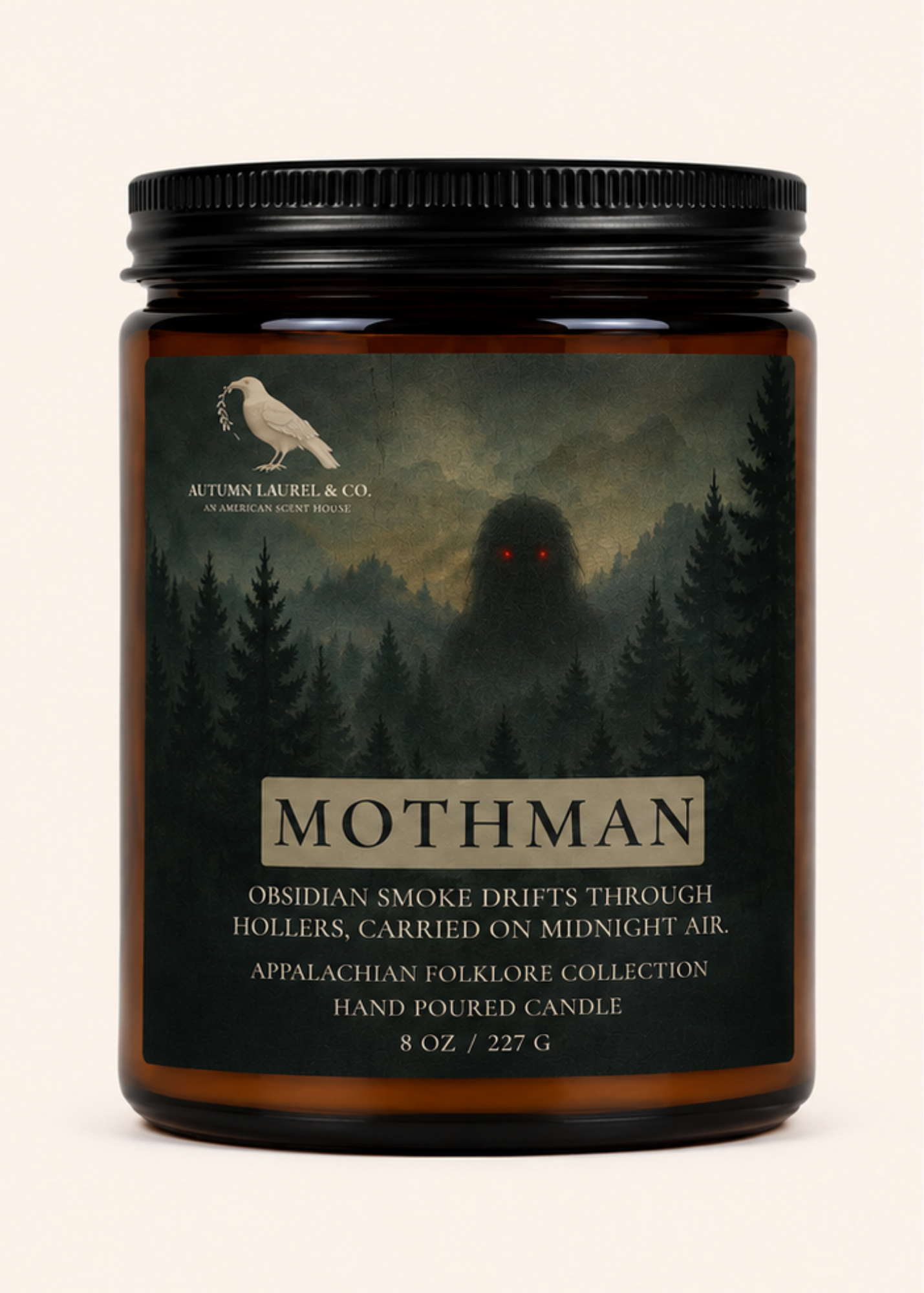 Mothman Candle | Appalachian Folklore Collection